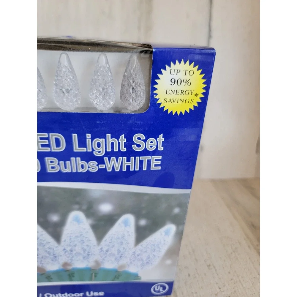Mini LED light set 50 bulb NEW white indoor outdoor Xmas home decor